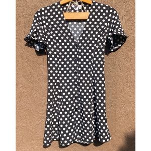 Black and White Polka Dot Dress